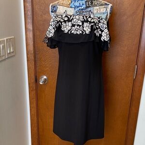 Prelude elegant Black Off-Shoulder Dress size medium, NWT